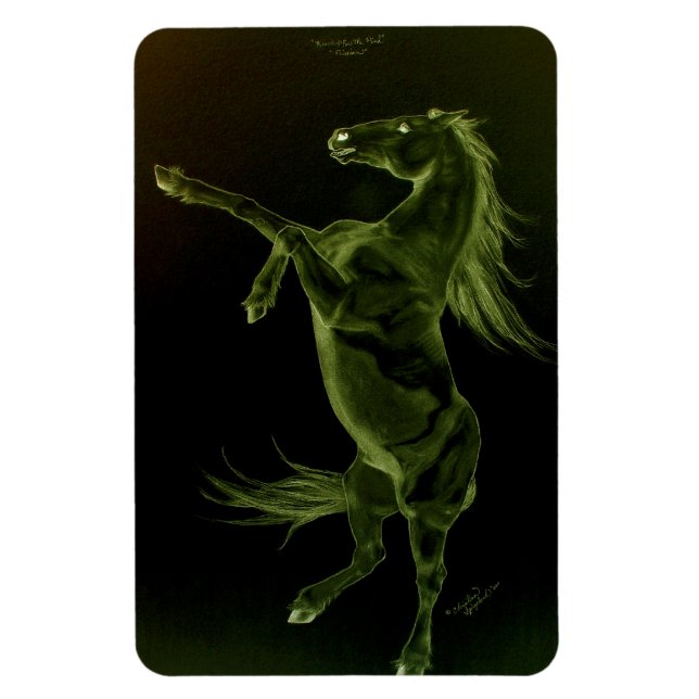 Flexible Cheval friésien élevant Flexi Magnet (Vertical)