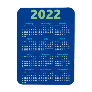 Flexible Choisissez vos propres couleurs Magnet Calendrie