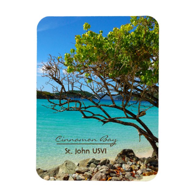 Flexible Cinnamon Bay St. John USVI Flexi Magnet (Vertical)