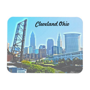 Flexible Cleveland Ohio West River View Magnet