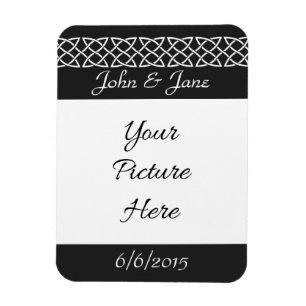 Flexible Coeurs de tissage celtique en noir Magnet de sauve