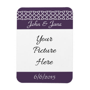Flexible Coeurs de tressage celtique en mauve Magnet de sau