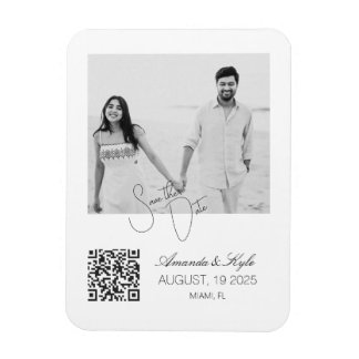 Flexible Custom Photo Fridge announcement Engagement magnet