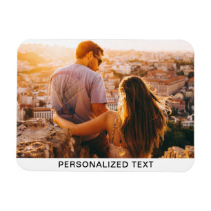 Flexible Darstellung von Foto und Text Magnet