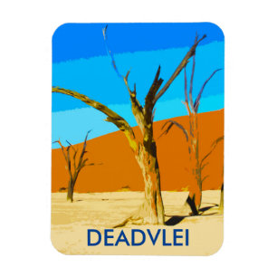 Flexible Deadvlei Namibie Travel Vintage Art Magnet