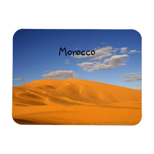 Flexible Désert du Sahara au Maroc Premium Magnet (Horizontal)