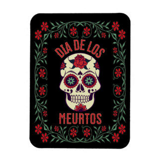 Flexible Dia de los Muertos Magnet crâne de sucre