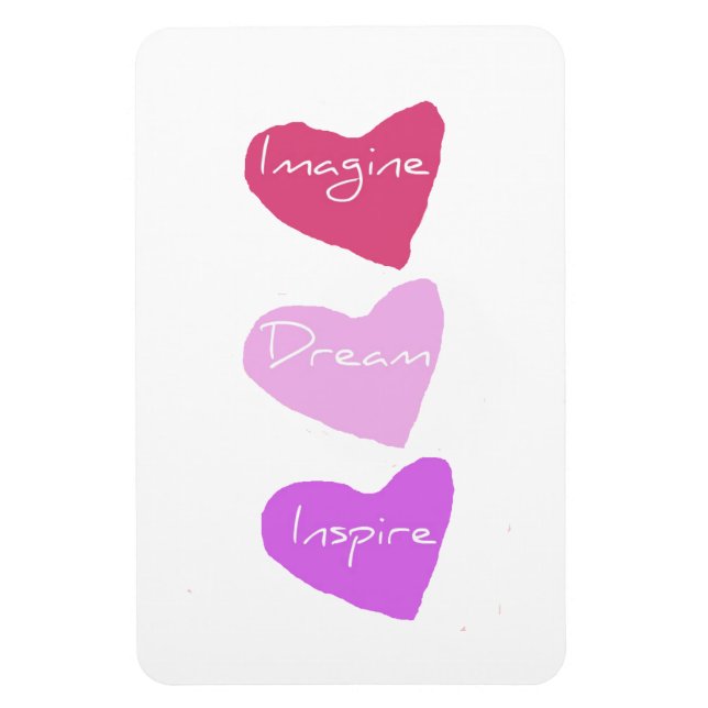 Flexible Dream Hearts Magnet (Vertical)