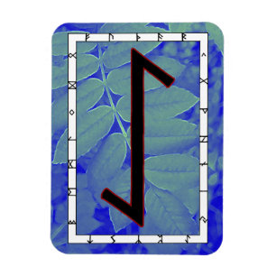 Flexible Eihwaz Viking Rune Magnet - Persévérance Centrée!