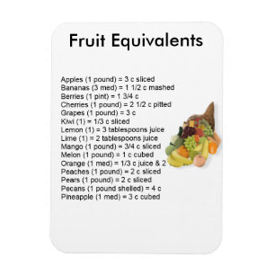 Flexible Équivalents de fruits Magnet