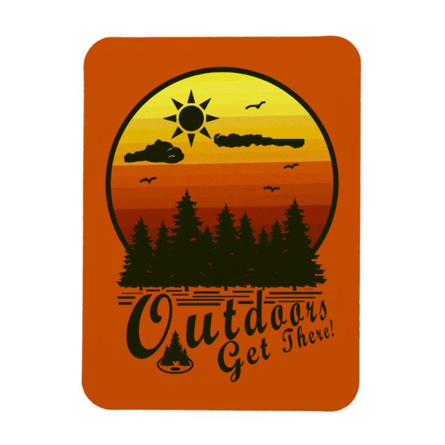 Flexible Extérieur Atteindre Magnet Orange (Vertical)