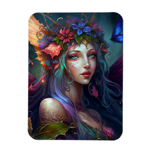 Flexible Fairy Girl Imaginaire Magnet d'art