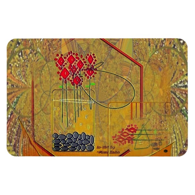 Flexible "Fresh Flowers Always Make My Day" Magnet (Horizontal)