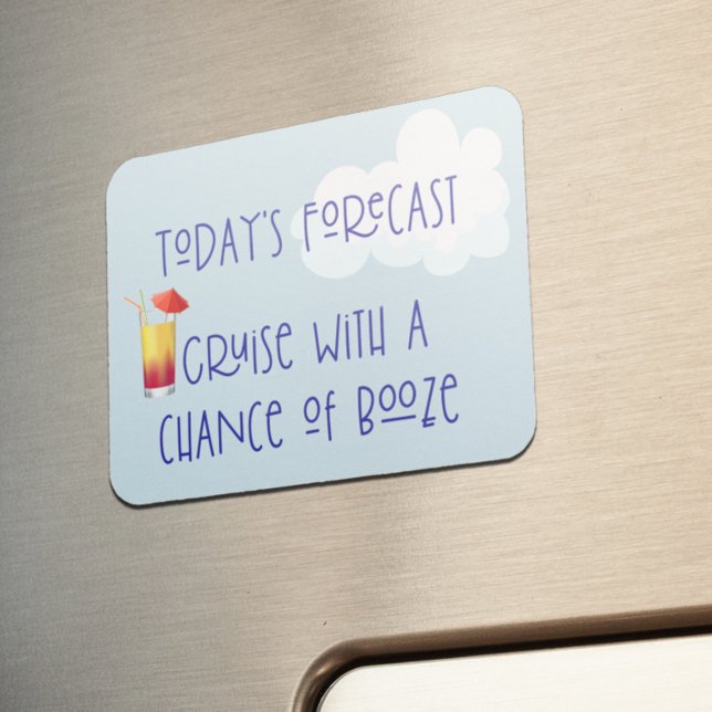 Flexible Funny Cruse Door Stateroom Magnet Boissons Cocktai (Créateur téléchargé)