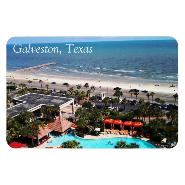 Flexible Galveston, Texas Magnet (Horizontal)