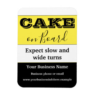 Flexible Gâteau à bord Magnet de voiture
