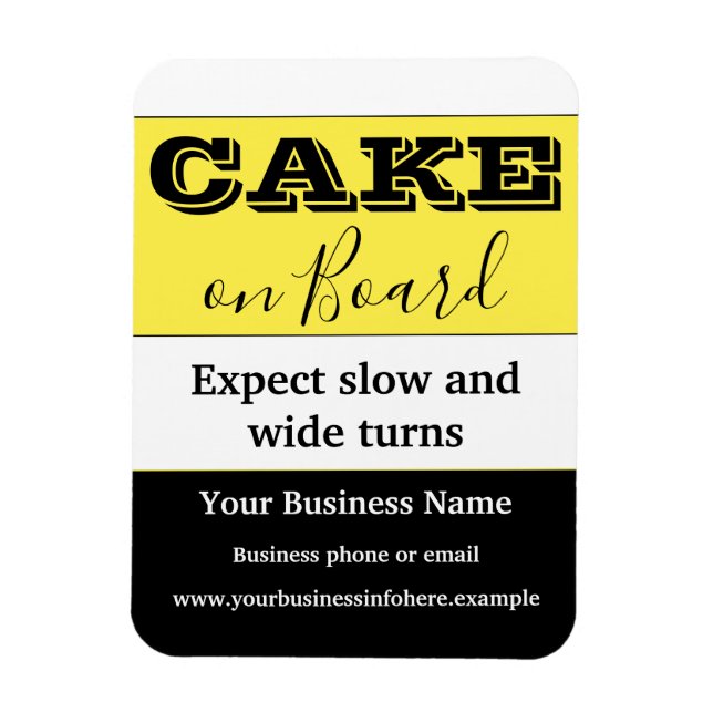 Flexible Gâteau à bord Magnet de voiture (Vertical)