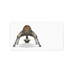 Flexible Giraffe Adressaufkleber