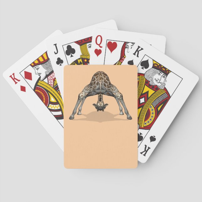 Flexible Giraffe Spielkarten (Rückseite)