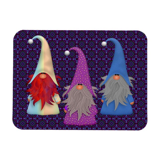 Flexible Gnomes Trio Magnet (Horizontal)