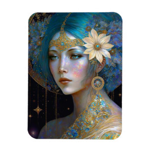 Flexible Goddess Imaginaire Art Magnet