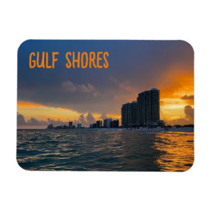 Flexible Golfe Shores Beach Magnet