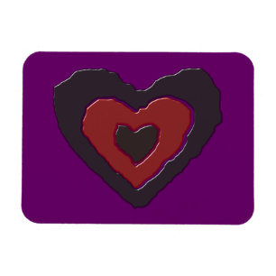 Flexible Gothique Fondre Amour Magnet Coeur