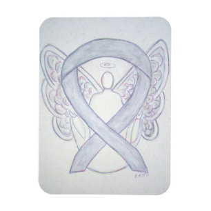 Flexible Gris de sensibilisation Ruban Angel Magnet d'art