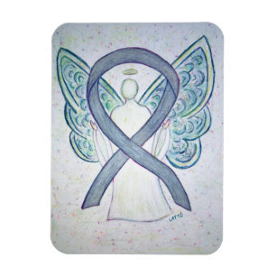 Flexible Gris de sensibilisation Ruban Angel Magnet d'art