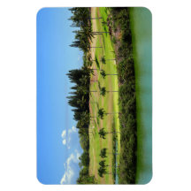 Hawaiian Golf Course Photo Magnet
