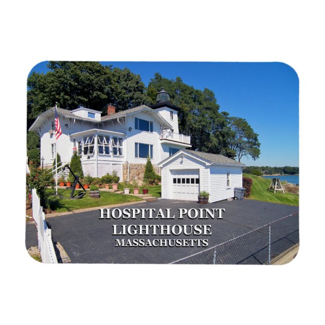 Flexible Hospital Point Lighthouse, Massachusetts Magnet (Horizontal)