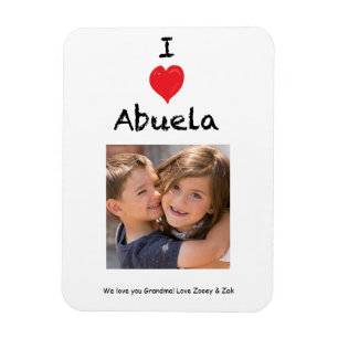 Flexible I Love Abuela Magnet Keepsaké