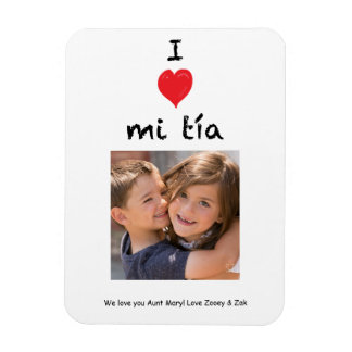 Flexible I Love Mi Tia Photo Magnet Keepsaké