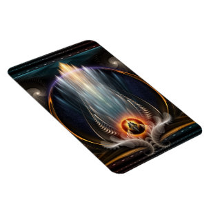 Flexible Imperial View Fractal Art Photo Magnet