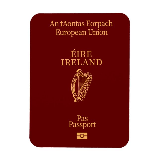 Flexible Irish passport magnet (Vertical)