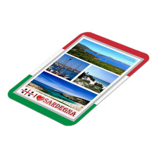 Flexible Italie - Sardaigne - Mosaïque - Magnet