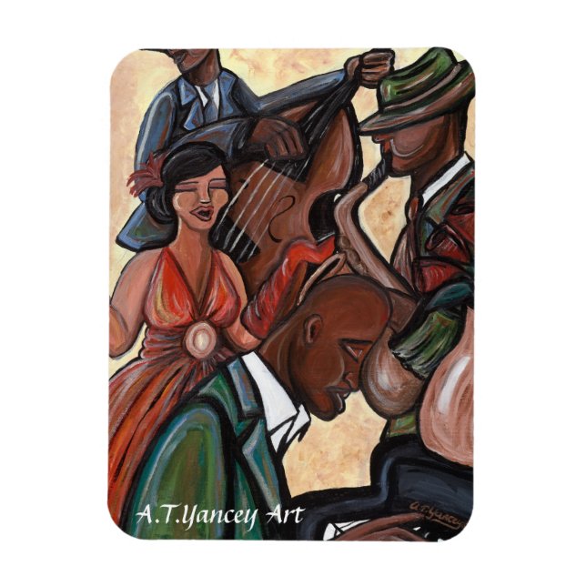 Flexible Jazz Quartet Premium Flexi Magnet (Vertical)