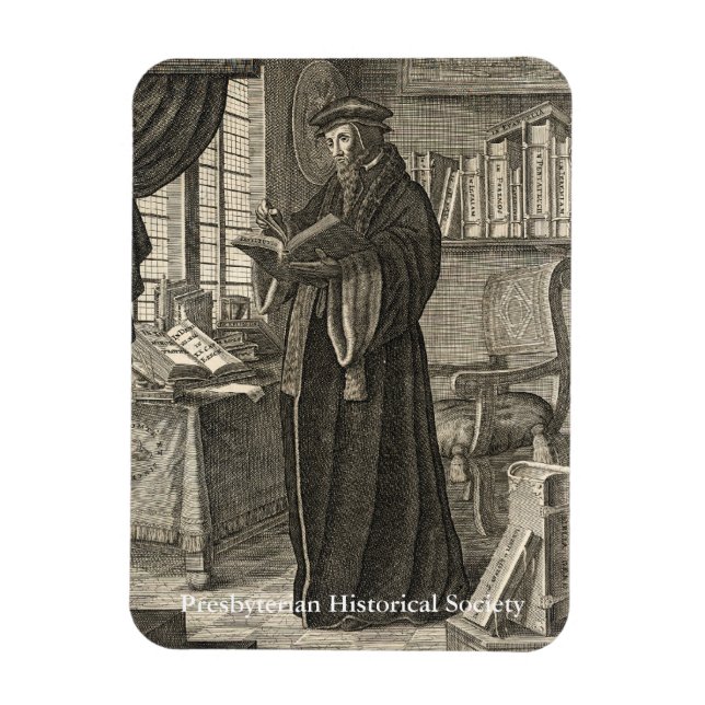 Flexible John Calvin Magnet (Vertical)