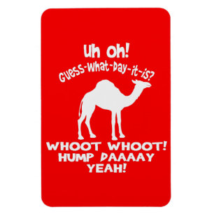 Flexible Jour de la Humpe Chameau Whoot Flexi Magnet