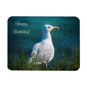 Flexible Joyeux Anniversaire Magnet de Mouette