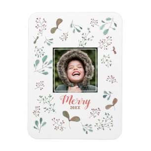 Flexible Joyeux hiver Woodland - Magnet photo