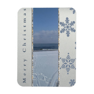 Flexible Joyeux Noël  Magnet Flocons de Neige