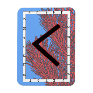 Flexible Kenaz Viking Rune Magnet - Connaissance!