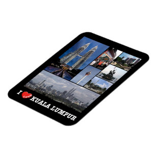 Flexible Kuala Lumpur - I Love - Malaysia - Magnet