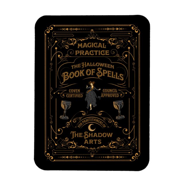 Flexible Le livre des sorts d'Halloween | Goth Magnet (Vertical)