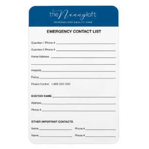 Flexible Le Magnet de contact d'urgence Nanny Loft