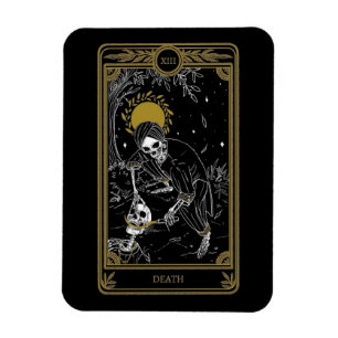 Flexible Le Magnet de la carte Tarot de la carte de décès