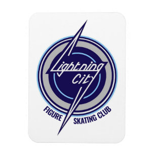 Flexible Lightning City Car Magnet 1