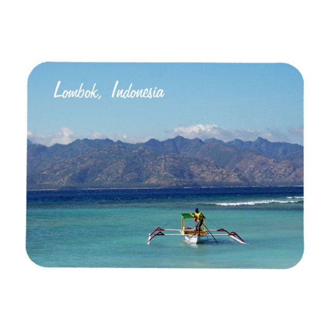Flexible Lombok Bateau Premium Flexi Magnet (Horizontal)