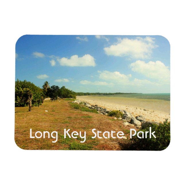 Flexible Long Key State Park Magnet (Horizontal)